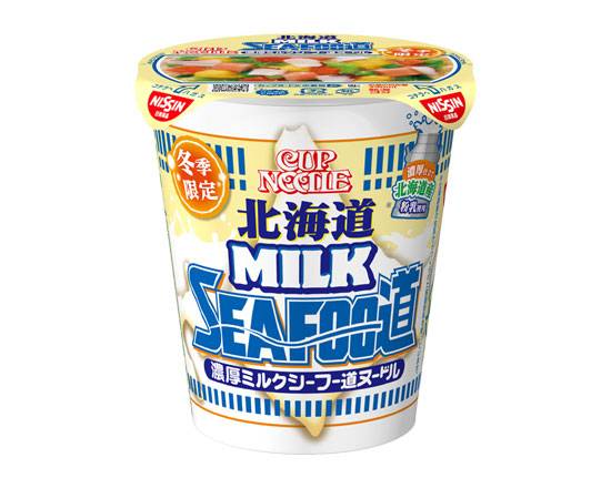 230394：日清 カップヌードル 北海道濃厚ミルクシーフー道ヌードル 80G / Nissin, Cup Noodle, Hokkaido Rich Milk Shifu Road Noodle×80G