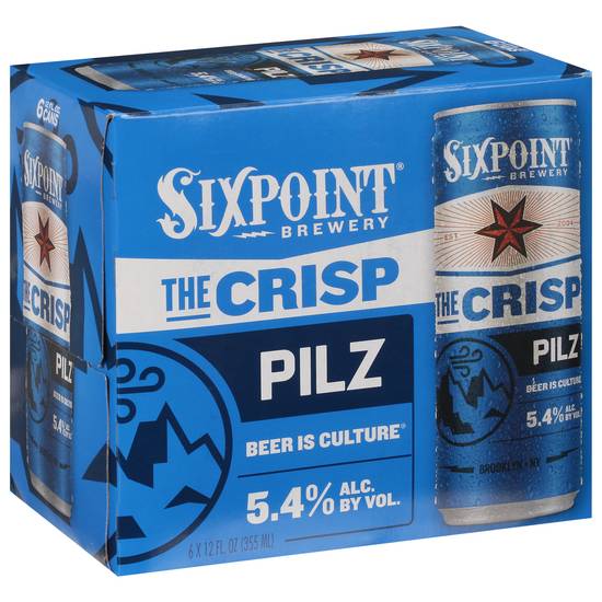 Sixpoint the Crisp Pilz Beer (6 ct, 12 fl oz)