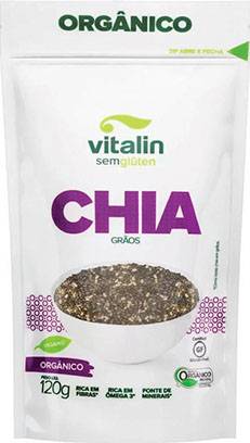 Vitalin chia orgânica em grãos (120 g)