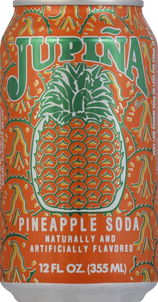 Jupiña Pineapple Soda Can 12 OZ