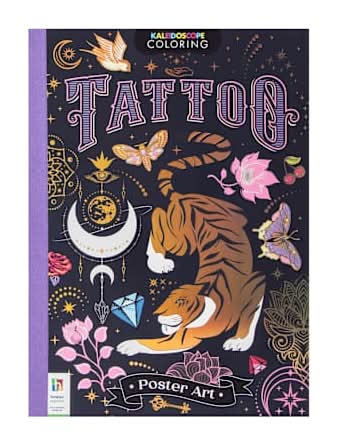 Kaleidoscope Poster Art Coloring Book Tattoo