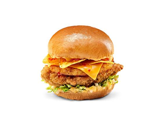 Tims® Nacho Chilli Cheese Crispy Chicken Sandwich Stack (NEW!) Meal