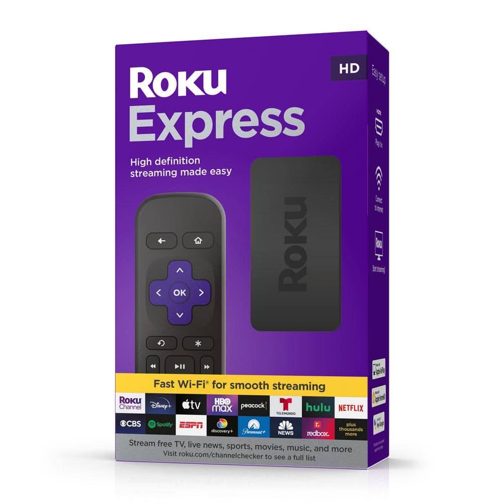 Roku Express (New, 2022) Hd Streaming Device With Simple Remote