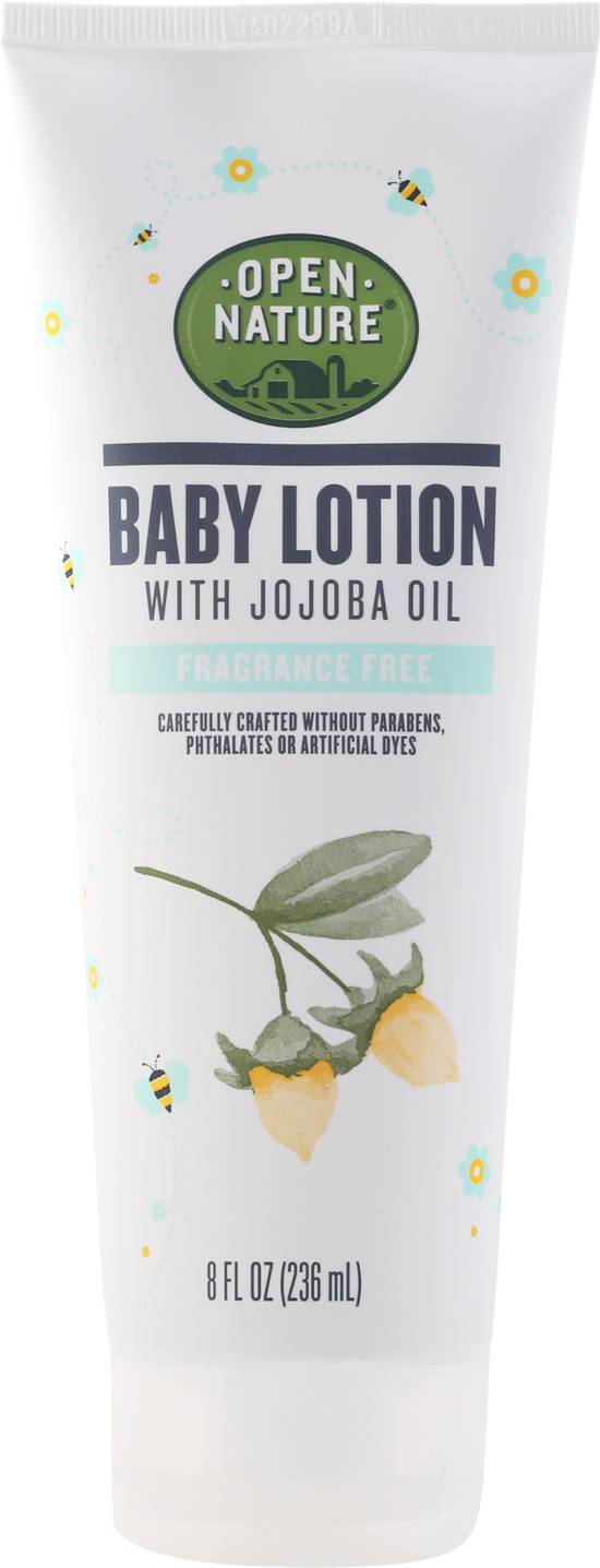 Open Nature Fragrance Free Baby Lotion With Jojoba Oil