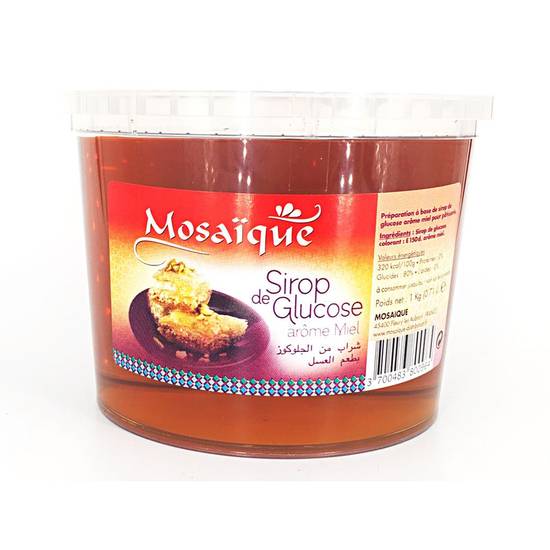 Sirop de glucose aromatisé au miel MOSAIQUE 1kg