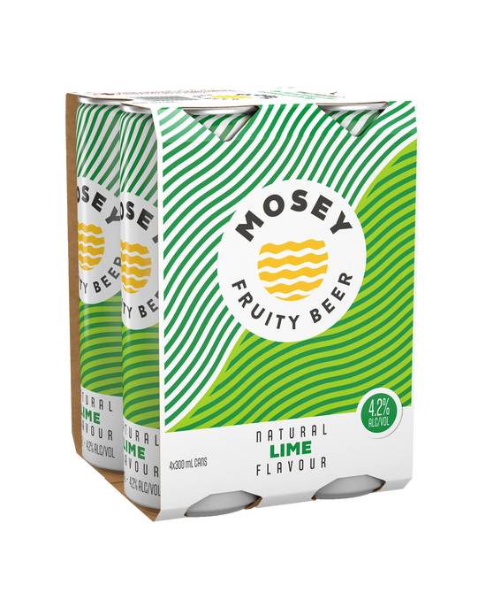 Mosey Lime Fruity Beer Can 4X300ml