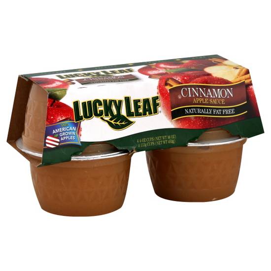 Lucky Leaf Cinnamon Applesauce (4 ct)
