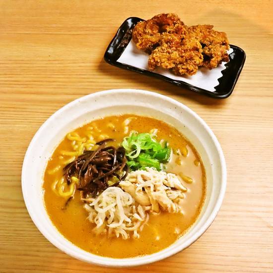 唐揚げ（3個）＆辛いラーメンセット