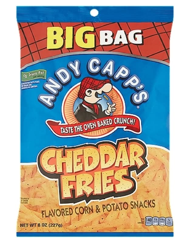 Andy Capp's Cheddar Fries Corn & Potato Snacks 8oz