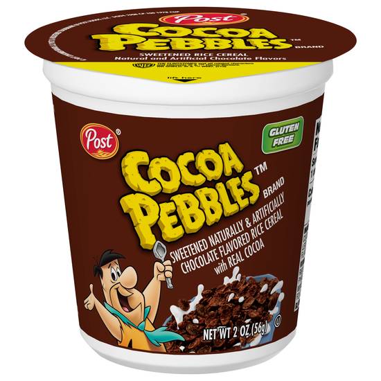 Cocoa Pebbles Sweetened Chocolate Flavored Rice Cereal