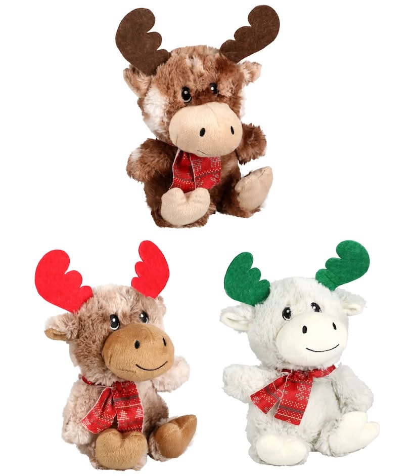 Christmas House Moose Plush Toy (3 ct)