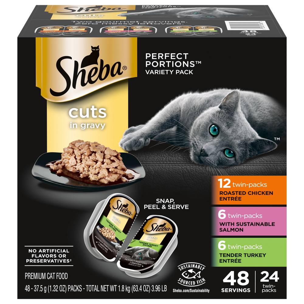 Sheba Perfect Portions Multipack Cat Food (63.4 oz, 24 ct)