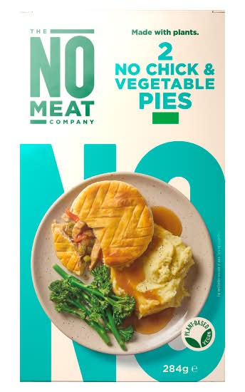 The No Meat Company No Chick & Vegetable Pies (284g)