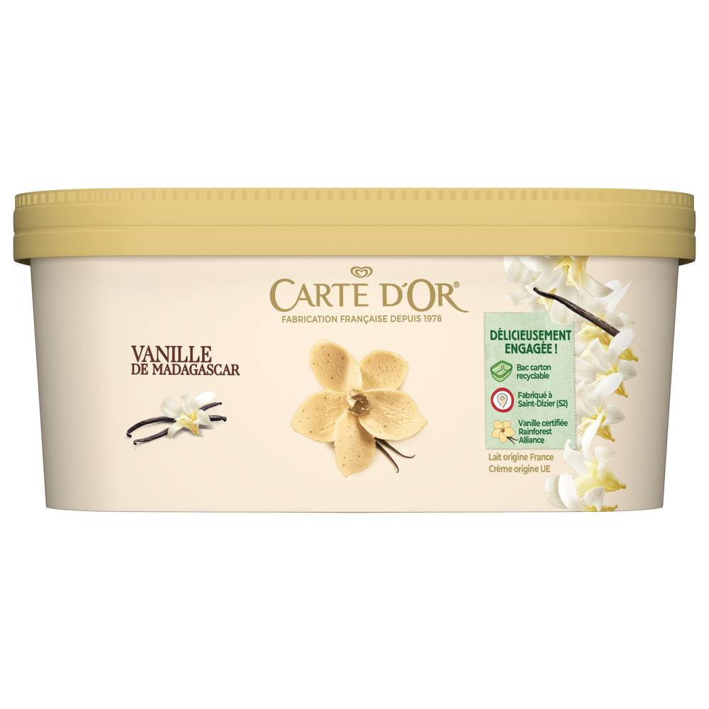 Carte D'Or - Glace crème, vanille de madagascar (900ml)