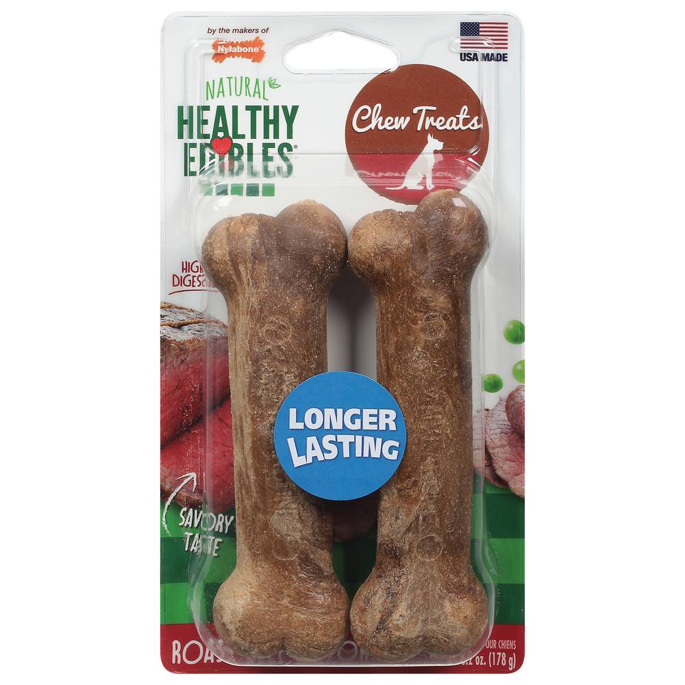 Nylabone Healthy Edibles Natural Roast Beef Treats (6.3 oz)