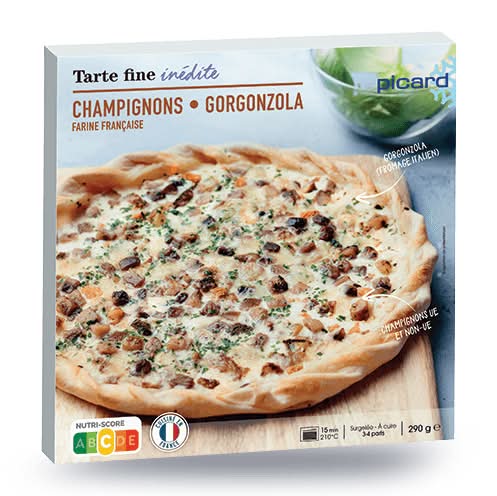 Tarte fine champignons gorgonzola