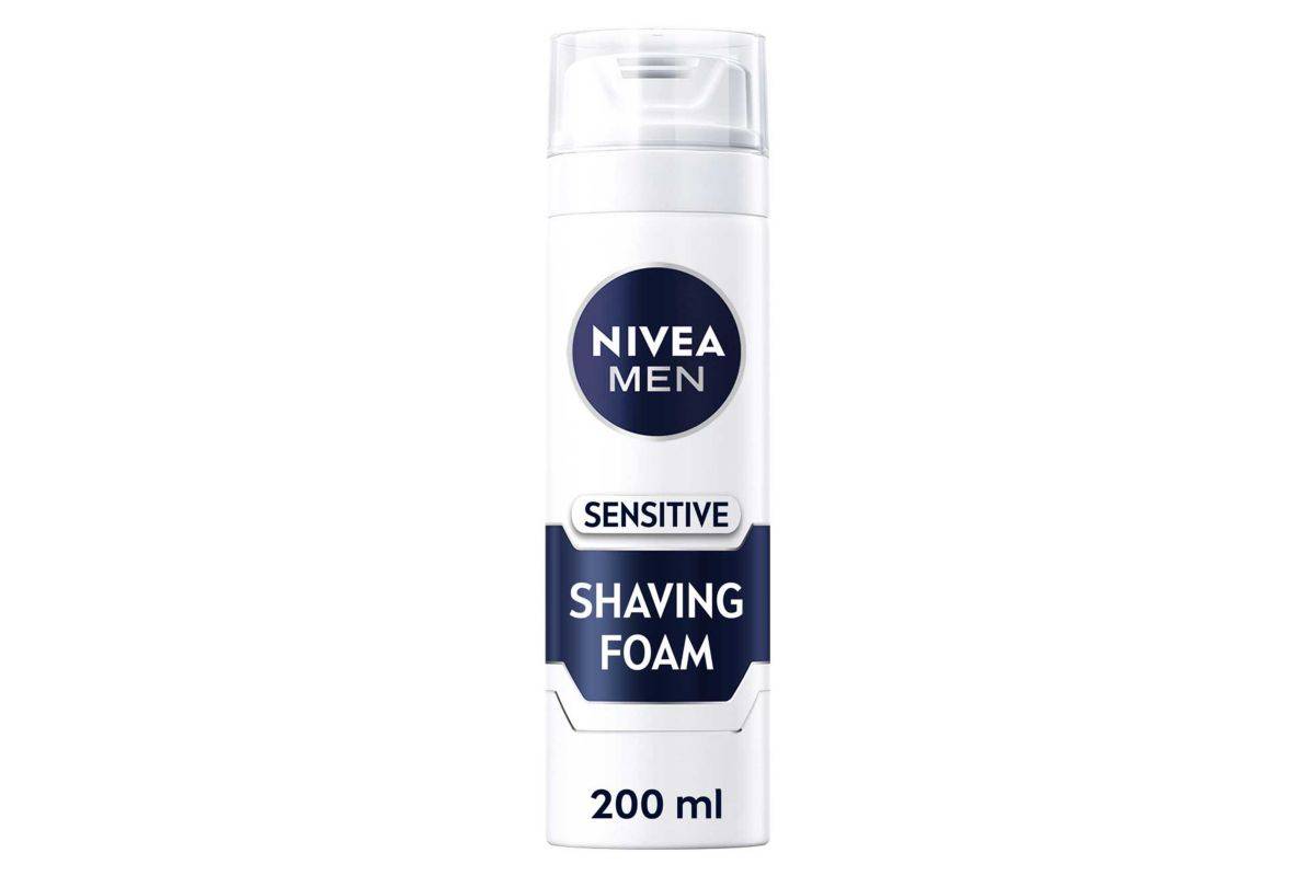 NIVEA MEN Sensitive Shave Foam with 0 % Alcohol, 200ml