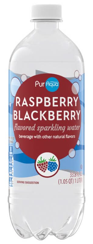 PurAqua Sparkling Water, Raspberry-Blackberry (33.8 fl oz)