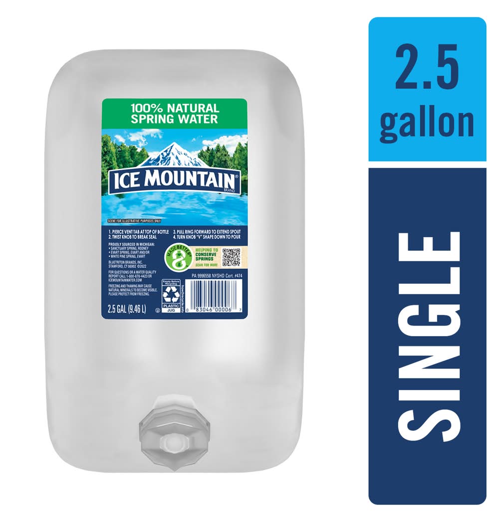 Ice Mountain 100% Natural Spring Water (320 fl oz)