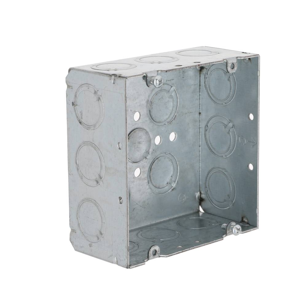 Hubbell RACO 2-Gang Steel New Work Square Electrical Box | 8257