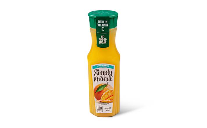 Simply Orange Juice & Mango, 11.5 oz