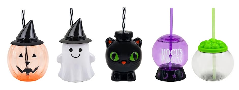 Halloween Themed Plastic Canteen Sipper