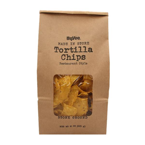 Hy-Vee Stone Ground Restaurant Style Tortilla Chips (15 oz)