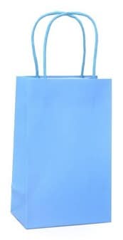 Spritz Junior Tote Gift Bag, Solid Blue