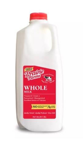 Prairie Farms - Whole Milk - Half Gallon