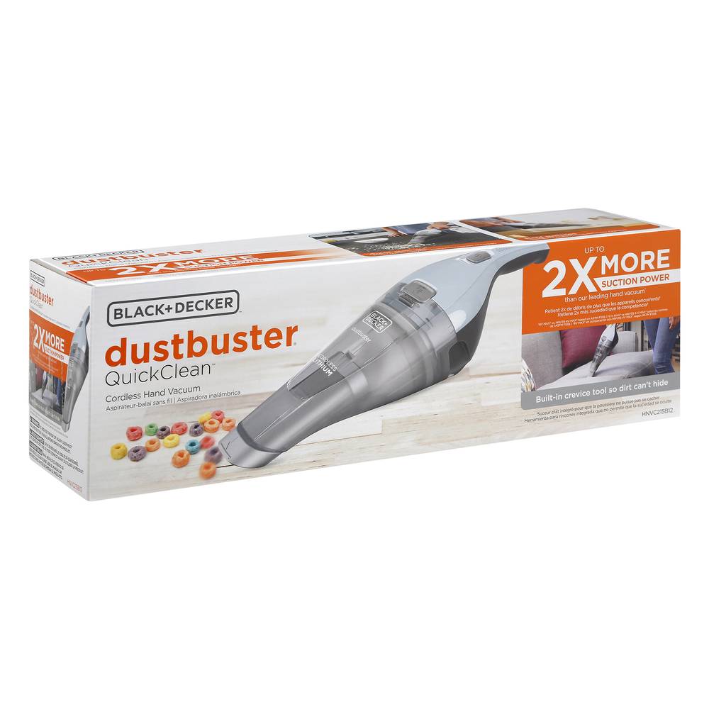 BLACK+DECKER Dustbuster Quickclean Cordless Hand Vacuum