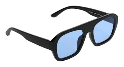 Juniors Rectangle Sunglasses Black/Blue