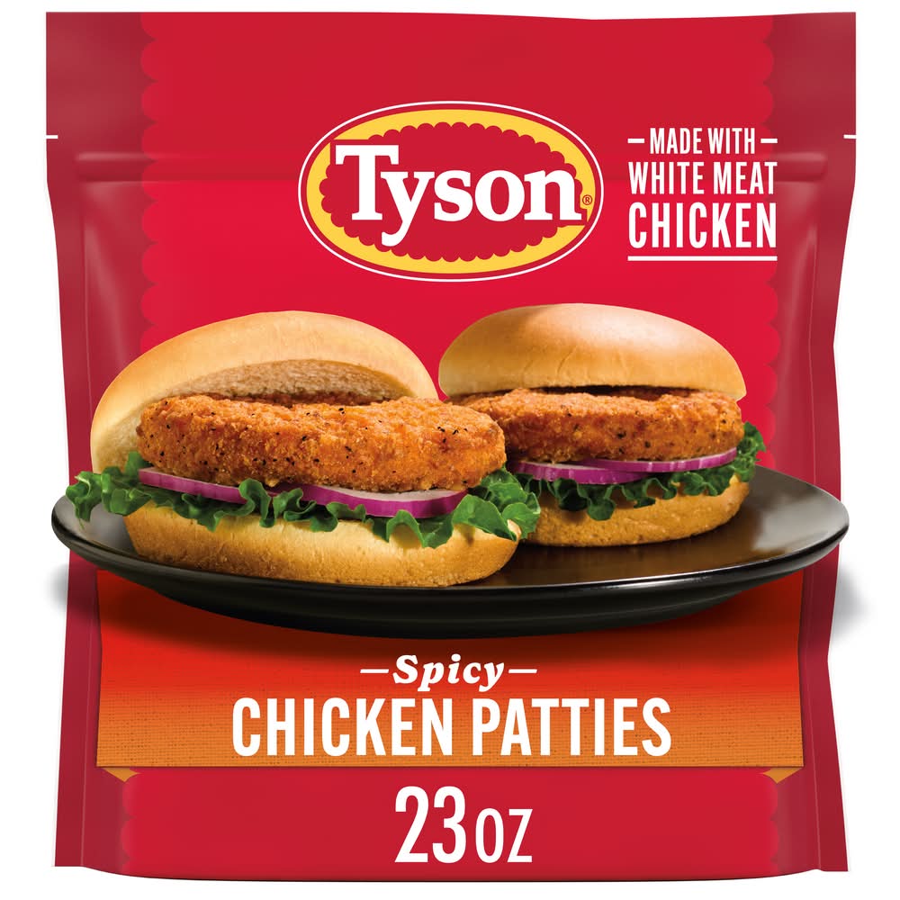 Tyson Fully Cooked Spicy Chicken Patties (23 oz)