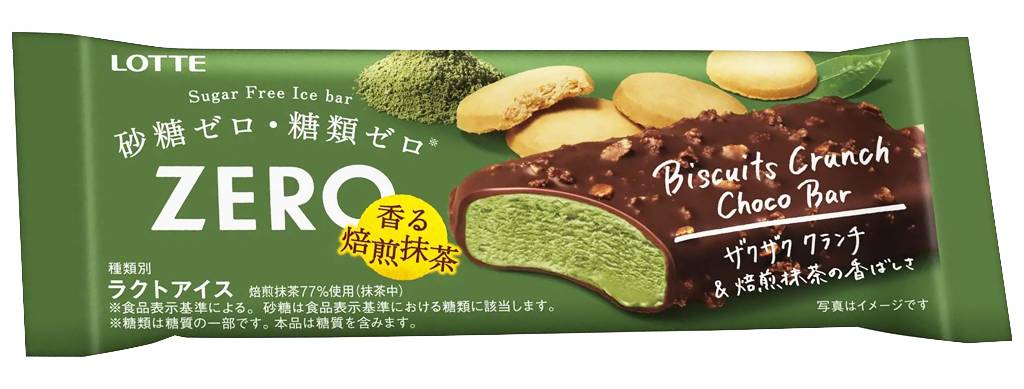 ロッテ ZEROビスケットクランチチョコバー - 香る焙煎抹茶 (75mL)