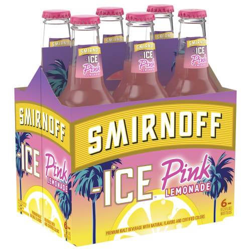 Smirnoff Ice Pink Lemonade (6 x 11.2 fl oz)