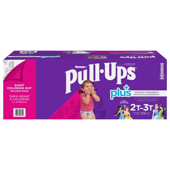 Huggies Pull-Ups Plus Boys & Girls 2t-3t (128 ct)