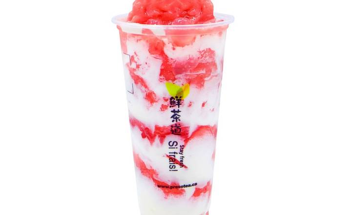 Frappé glacé aux fraises crème/Strawberry Crème Slush/草莓千层冰沙