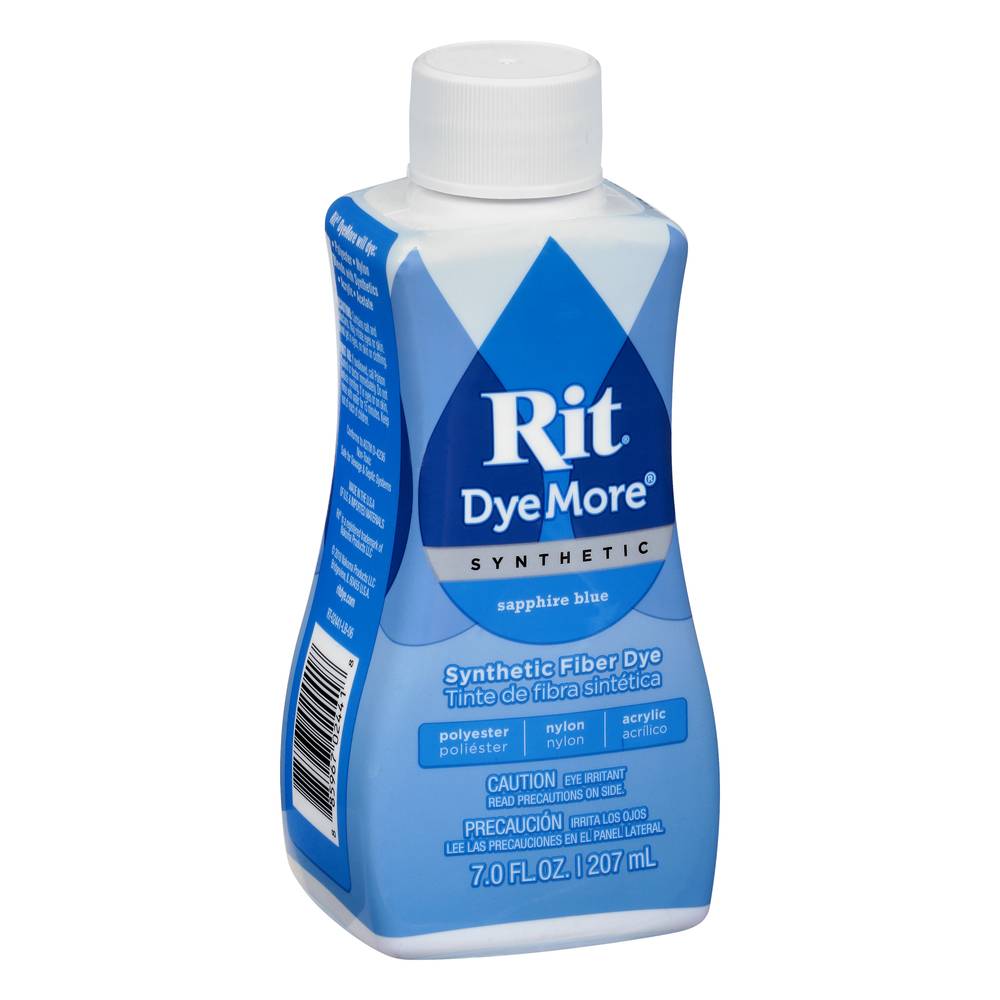 Rit Dye More Sapphire Blue Synthetic Fiber Dye (7 fl oz)