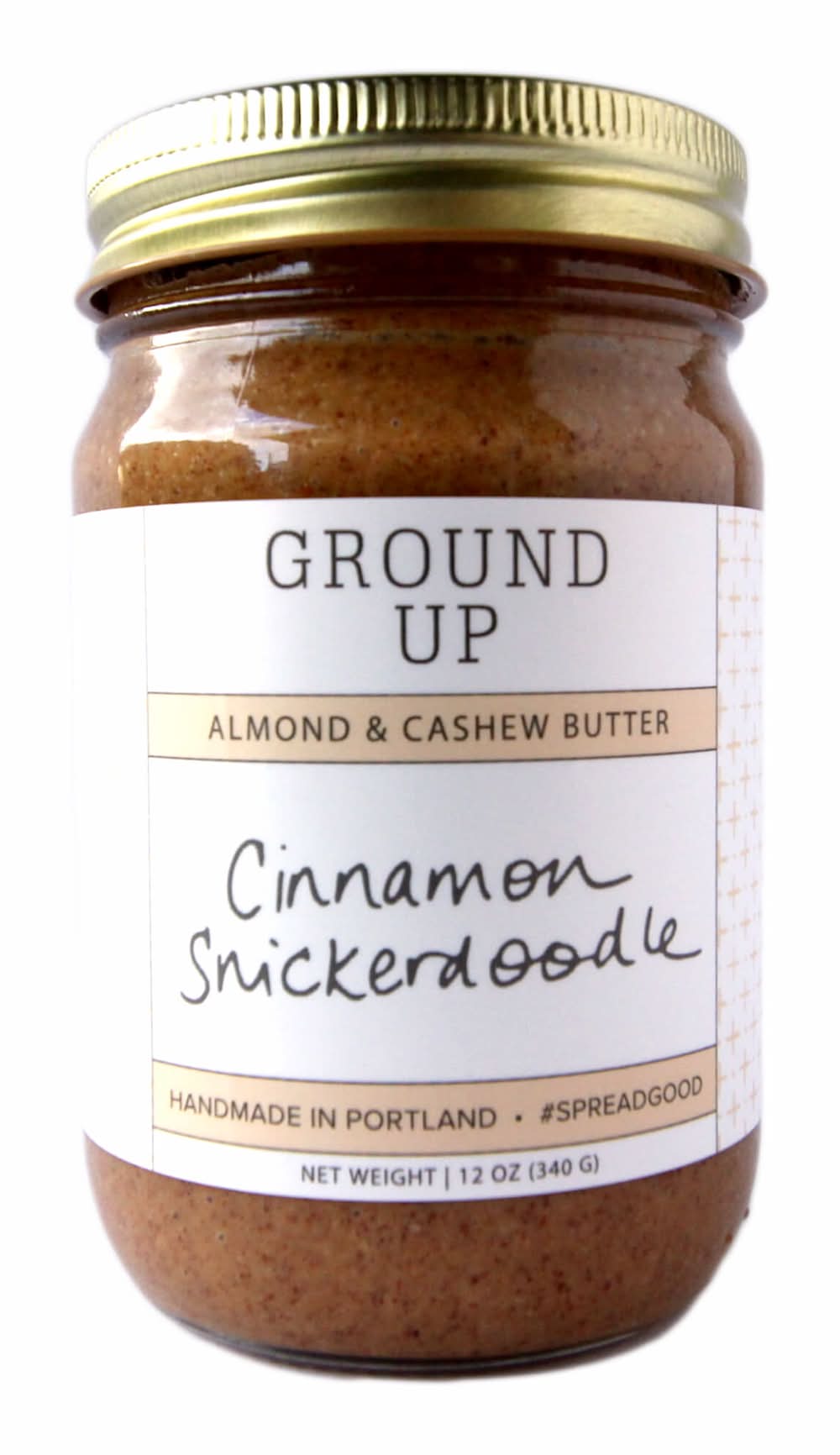 Ground Up Almond Snickerdoodle Nut Butter, Cinnamon (12 oz)