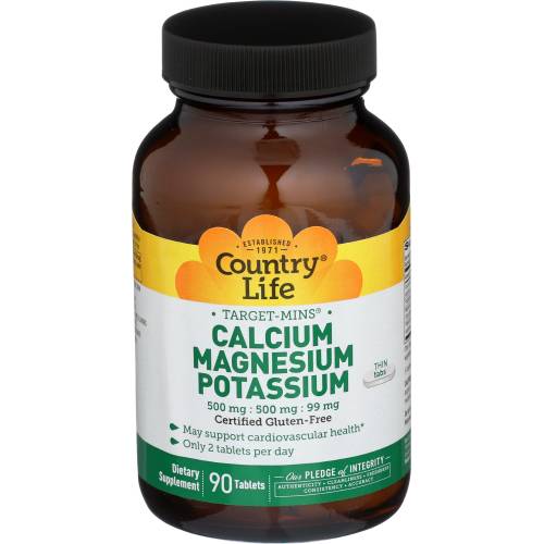Country Life Calcium Magnesium Potassium Target Mins