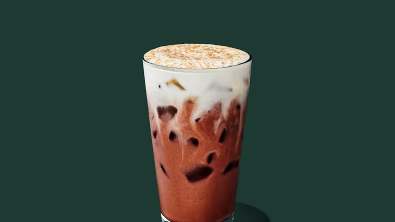 Iced Dubai Chocolate Mocha