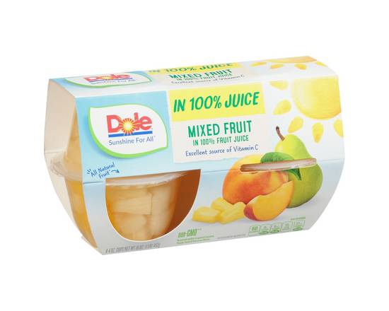 Dole · Mixed Fruit in 100% Juice (4 x 4 oz)