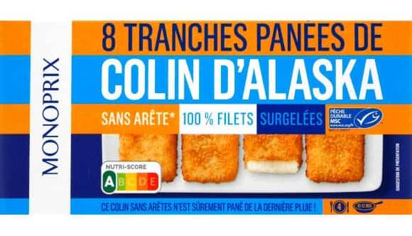 Monoprix - Tranches panées de colin d'alaska sans arêtes 100% filets (8)