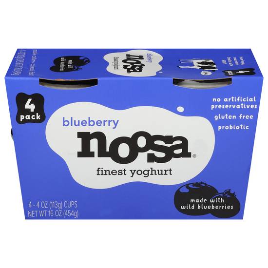 Noosa Gluten Free Blueberry Finest Yoghurt (4 ct)