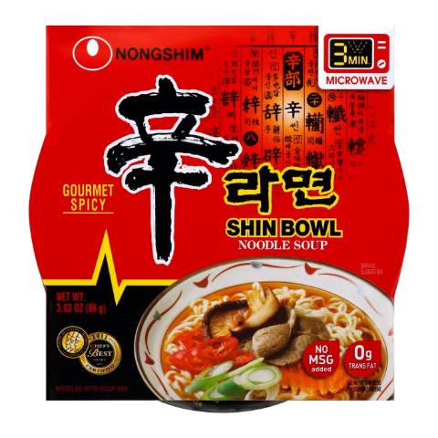 NongShim Shin Bowl Hot & Spicy 3.03oz