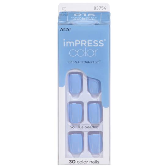 Kiss Impress Color Press-On Manicure (baby why so blue)
