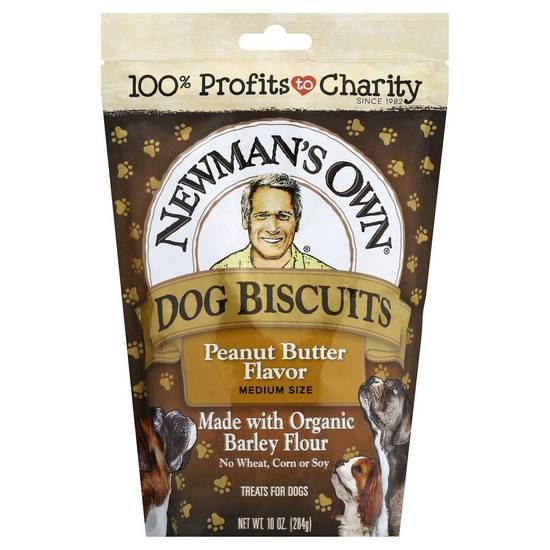 Dog Biscuits Peanut Butter Flavor Medium Size Newman's Own 10 oz