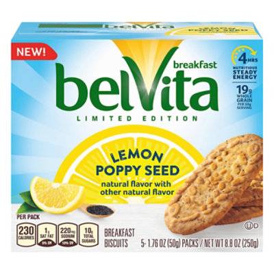 Belvita Lemon Poppy Seed Breakfast Biscuits