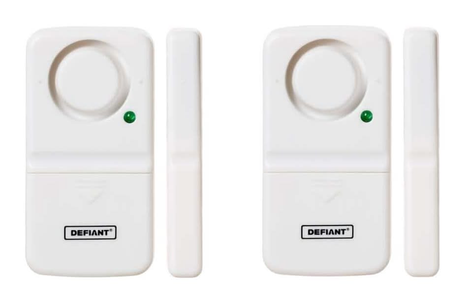 Defiant Wireless Home Security Door/Window Alarm (2-Pack)