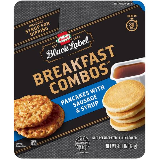 Hormel Black Label Breakfast Combos Sausage & Syrup Pancakes