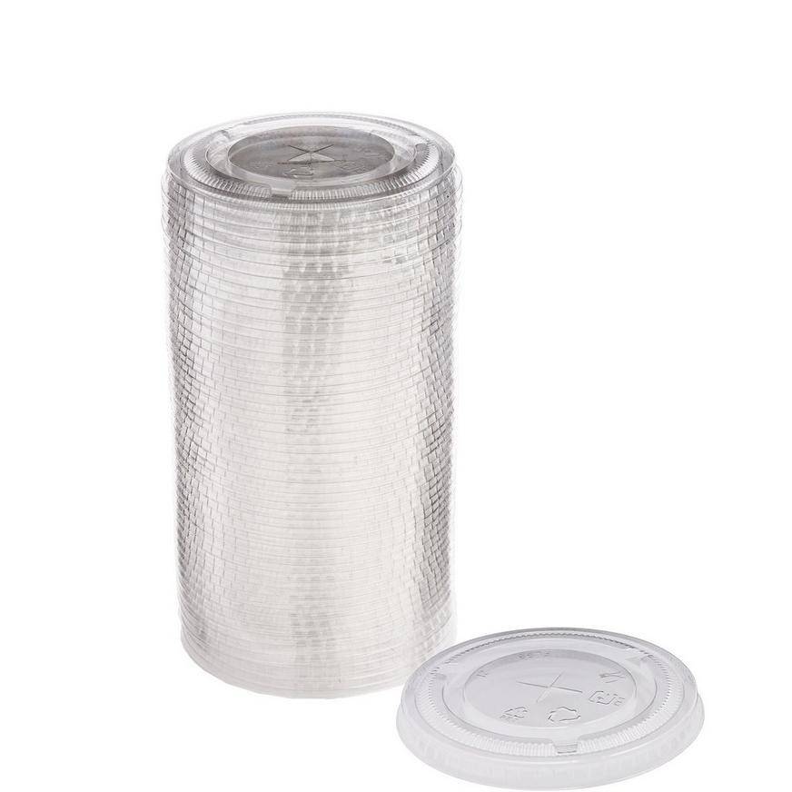 Clear Plastic 18oz Cup Lids, 4in, 50ct